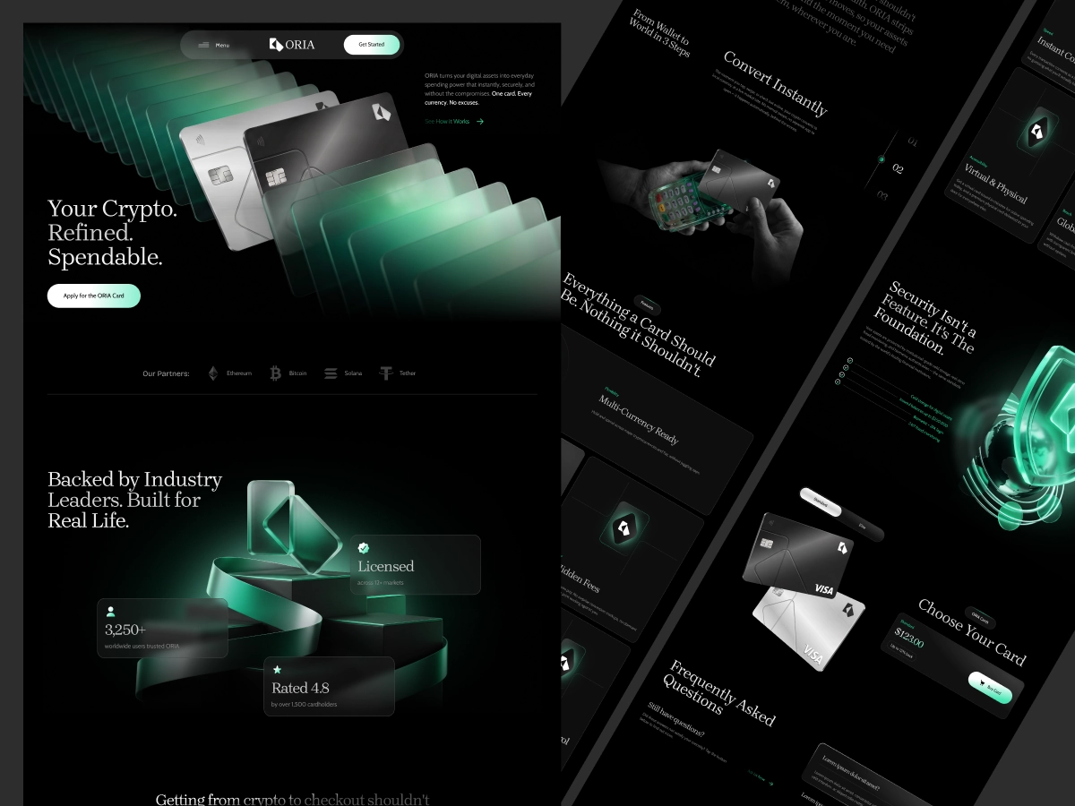 ORIA website design by CZsLazy